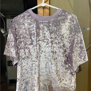 SHEIN Lavender Velvet Top